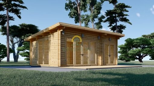 Wooden cabin MAJA (44 mm), 7.5x4 m, 30 m²