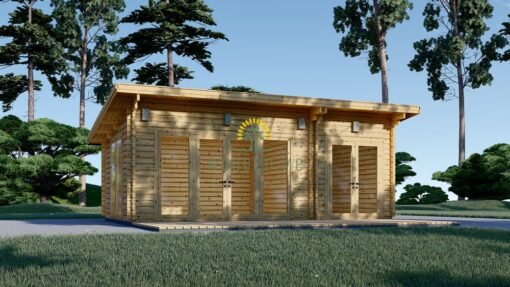 Wooden cabin MAJA (44 mm), 7.5x4 m, 30 m²