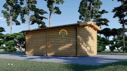 Wooden shed STRONGHOLD (44 mm), 3x6 m