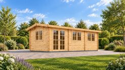 ELEONORA 44 mm Wooden Garden House – 6.6 × 3 m