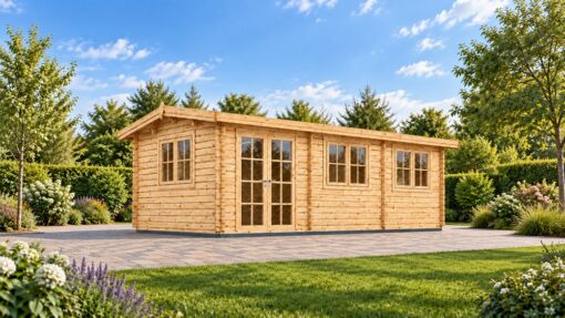ELEONORA 44 mm Wooden Garden House – 6.6 × 3 m