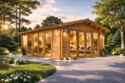 Wooden cabin MIA (44 mm), 5.5×5.5 m, 30 m²