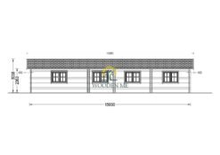 Wooden house BRIGHTON (66 mm), 90 m²