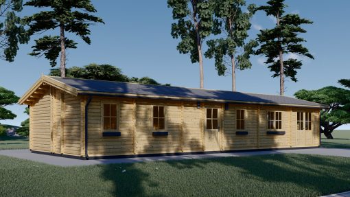 Wooden house BRIGHTON (66 mm), 90 m²
