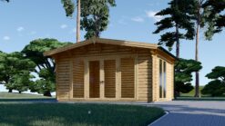 Wooden cabin MARTA (44 mm), 5x4 m, 20 m²