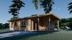Wooden house MEGAN (66 mm), 60 m²