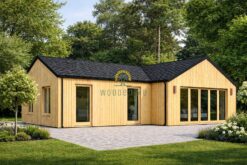 Wooden house Valeri 80 m² (44 mm + 19 mm wooden cladding)