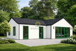 Wooden house Valeri 80 m² (44 mm + 19 mm wooden cladding)