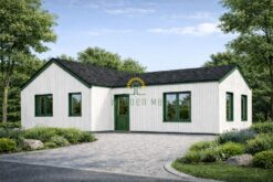 Wooden house Valeri 80 m² (44 mm + 19 mm wooden cladding)