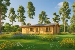 Wooden house LINCOLN 72 m² 6×12 m, 66 mm
