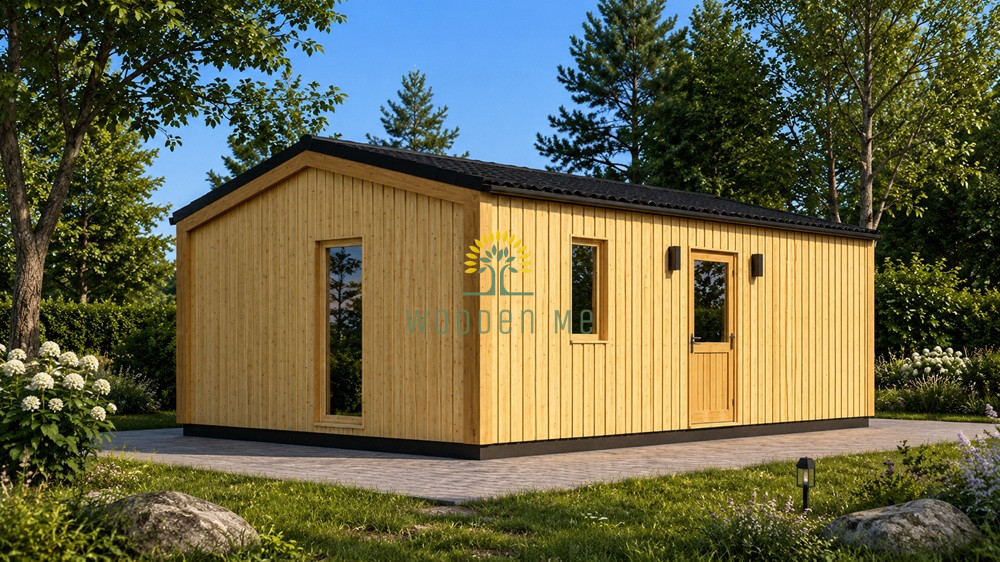 ANGELA 43 m² Timber Garden Cabin
