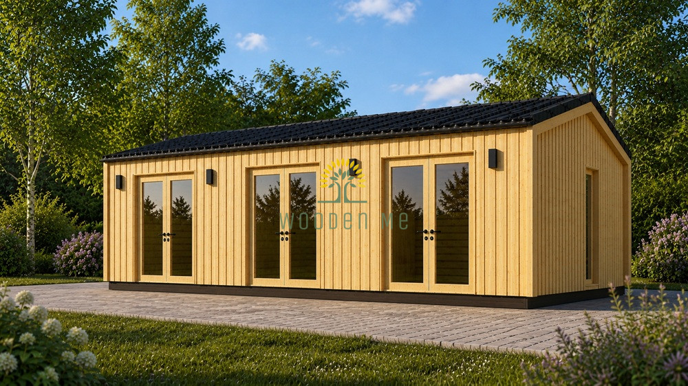 ANGELA 43 m² Timber Garden Cabin