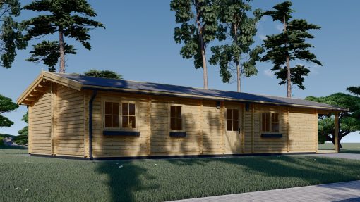 Wooden house AVON (66 mm), 6x15 m, 90 m²