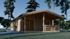 Wooden house AVON (66 mm), 6x15 m, 90 m²