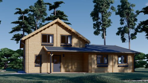 Wooden house DARLA (44+44 mm), 180 m²