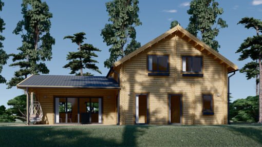 Wooden house DARLA (44+44 mm), 180 m²