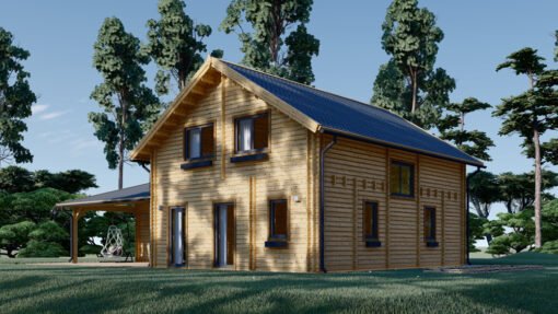 Wooden house DARLA (44+44 mm), 180 m²