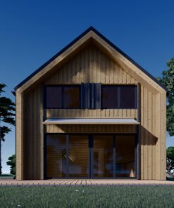 2-Storey House INGRID (44 mm + Wood Cladding), 170 m²