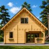 Two-Storey Wooden House DORIS (44+44 mm) – 80 m²