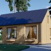 Wooden house AGATA 39 m² (44 mm + wooden paneling)