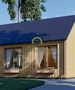 Wooden house AGATA 39 m² (44 mm + wooden paneling)