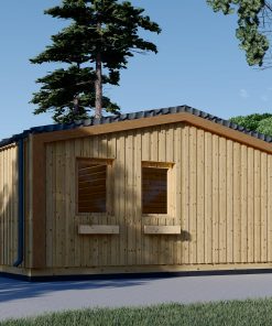 Wooden house ANGELA (44 mm + wooden paneling), 43 m²