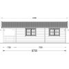 Wooden house ARGO (44 mm), 35 m² + 8m² terrace