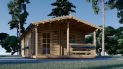 Wooden house ARGO (44 mm), 35 m² + 8m² terrace