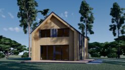 Wooden house ASTRID 120 m² (44 mm + wooden paneling)