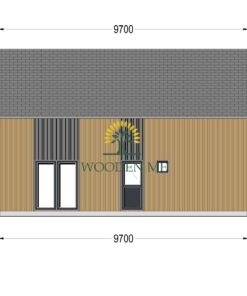 Wooden house ASTRID 120 m² (44 mm + wooden paneling)