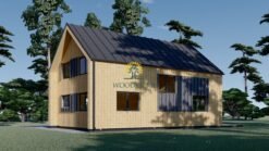 Wooden house ASTRID 120 m² (44 mm + wooden paneling)