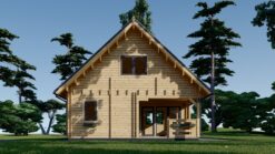 Wooden house DORIS (44+44 mm), 80 m²