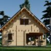 Wooden house DORIS (44+44 mm), 80 m²