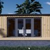 Garden shed EMMY 20 m² (34 mm + wooden paneling)