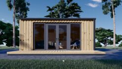 Garden shed EMMY 25 m² (34 mm + wooden paneling)