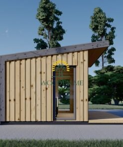 Garden shed EVELIN 15 m² (34 mm + wooden paneling)