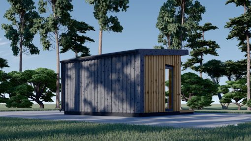 Garden shed EVELIN 12 m² (34 mm + wooden paneling)