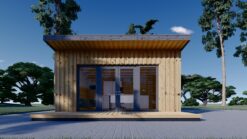 Garden shed EVELIN 20 m² (34 mm + wooden paneling)