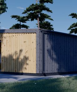 Garden shed EVELIN 20 m² (34 mm + wooden paneling)