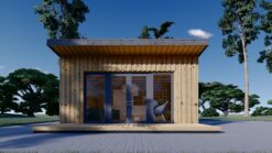 Garden shed EVELIN 25 m² (34 mm + wooden paneling)