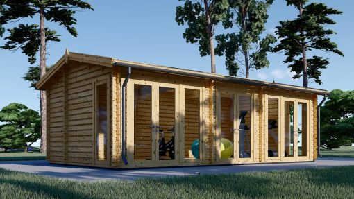 Wooden house MARION (44 mm), 7.5x4 m, 30 m²