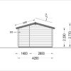 Wooden house MAX (44 mm), 4.2x7.5 m, 32 m²