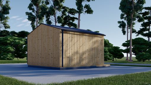 Garden Shed PIA (34 mm + 19 mm wooden cladding), 12 m²