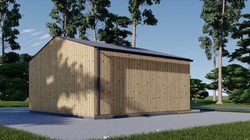 Garden cabin PIA (34 mm + 19 mm wooden cladding), 20 m²