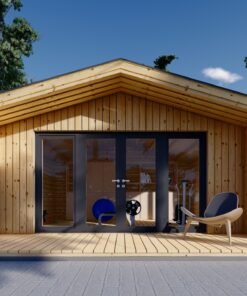 Garden cabin PIA (34 mm + 19 mm wooden cladding), 20 m²