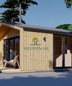 Garden cabin PIA (34 mm + 19 mm wooden cladding), 25 m²