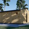 Garden office TINA (34 mm + wooden paneling), 7x4 m, 20 m²