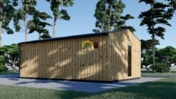 Garden office TINA (34 mm + wooden paneling), 7x4 m, 20 m²