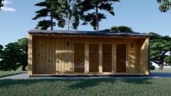 Garden office TINA (34 mm + wooden paneling), 7x4 m, 20 m²