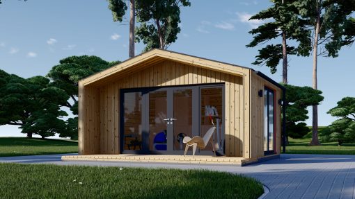 Garden cabin PIA (34 mm + 19 mm wooden cladding), 15 m²